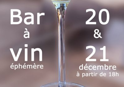 Bar à vin éphémère à la Maison Millière